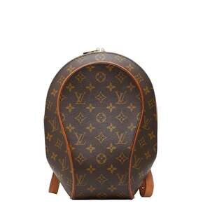 LOUIS VUITTON Authentic Brown Monogram Leather Ellipse Backpack